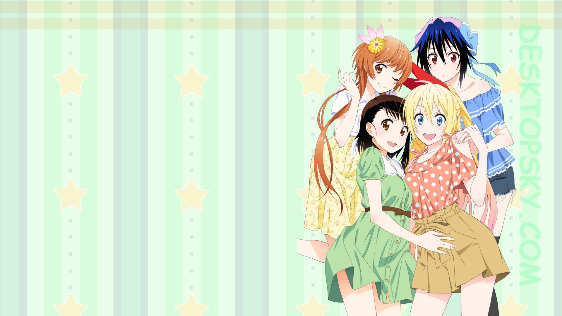 Nisekoi («притворная любовь», 2014-2015). читоге кирисаки.