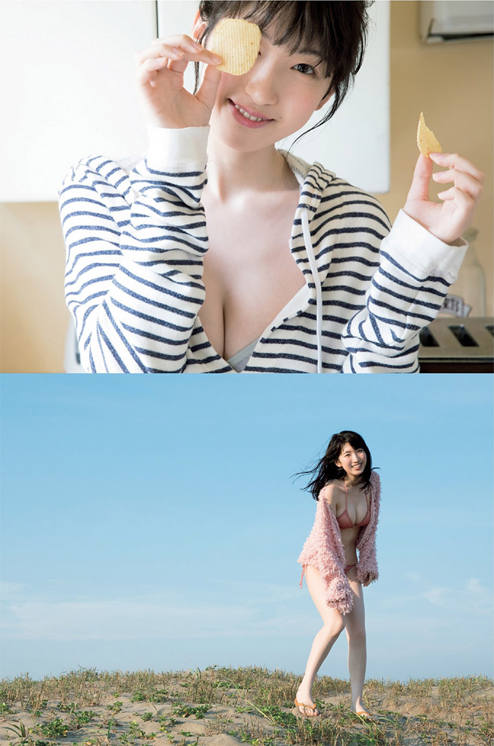 19歲樂團歌手進軍寫真界！清新白皙「爆乳偶像」日比美思又甜又辣的絕美畫面！