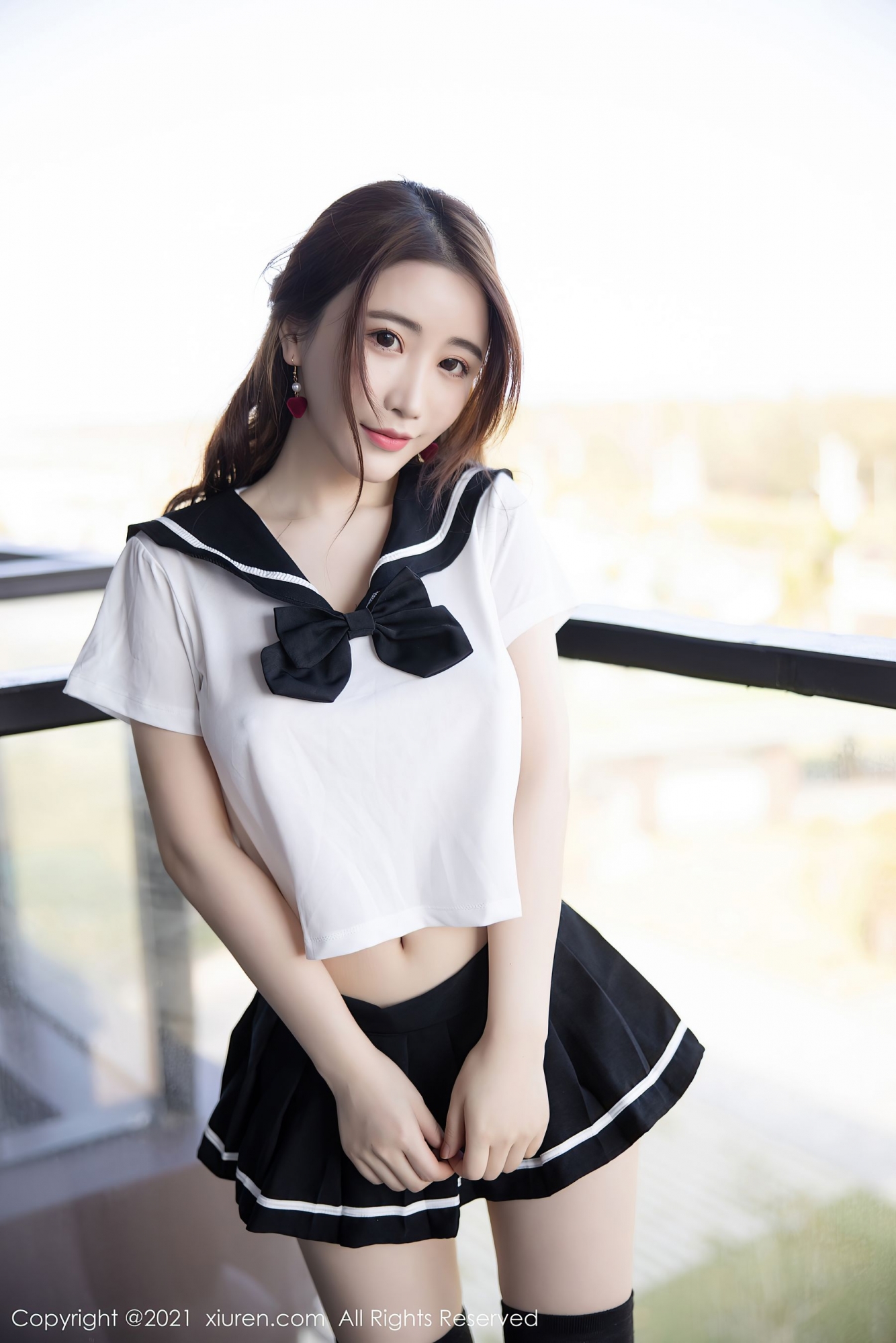 Cherry绯月櫻 - 經典的黑白青春校服 - 貼圖 - 清涼寫真 -