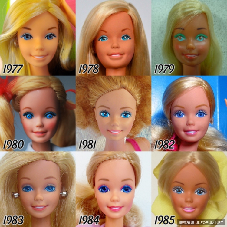 1959年 &#8211; 2015年　你喜歡哪一個年代的芭比娃娃？