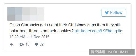 星巴克『血腥北極熊餅乾』引民怨 要變身反聖誕節企業了嗎？