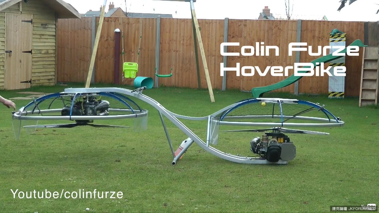 男人的浪漫！Youtuber發明家自製飛行腳踏車Hoverbike！