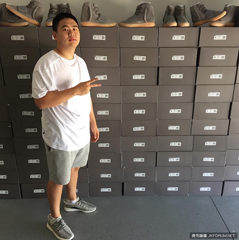 這位年僅 20 歲華人鞋頭　高調炫耀他已搶先拿到 100 雙新款 Yeezy Boost 750！