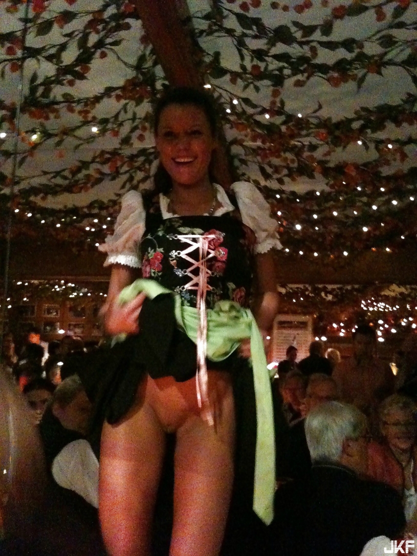 Oktoberfest upskirt