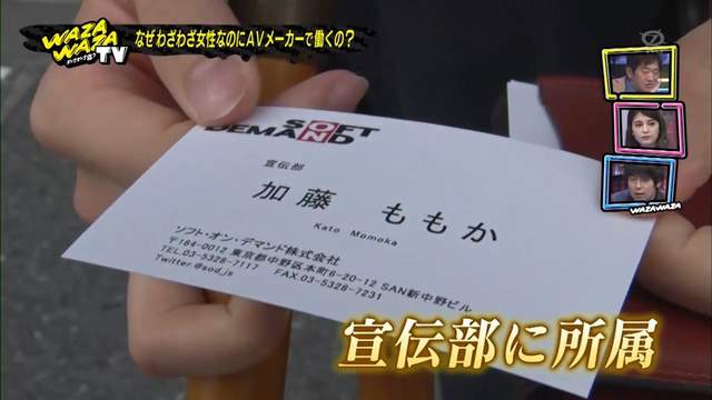 AV女優的推手《專訪SOD女性宣傳加藤ももか》真的不會親自演出嗎？