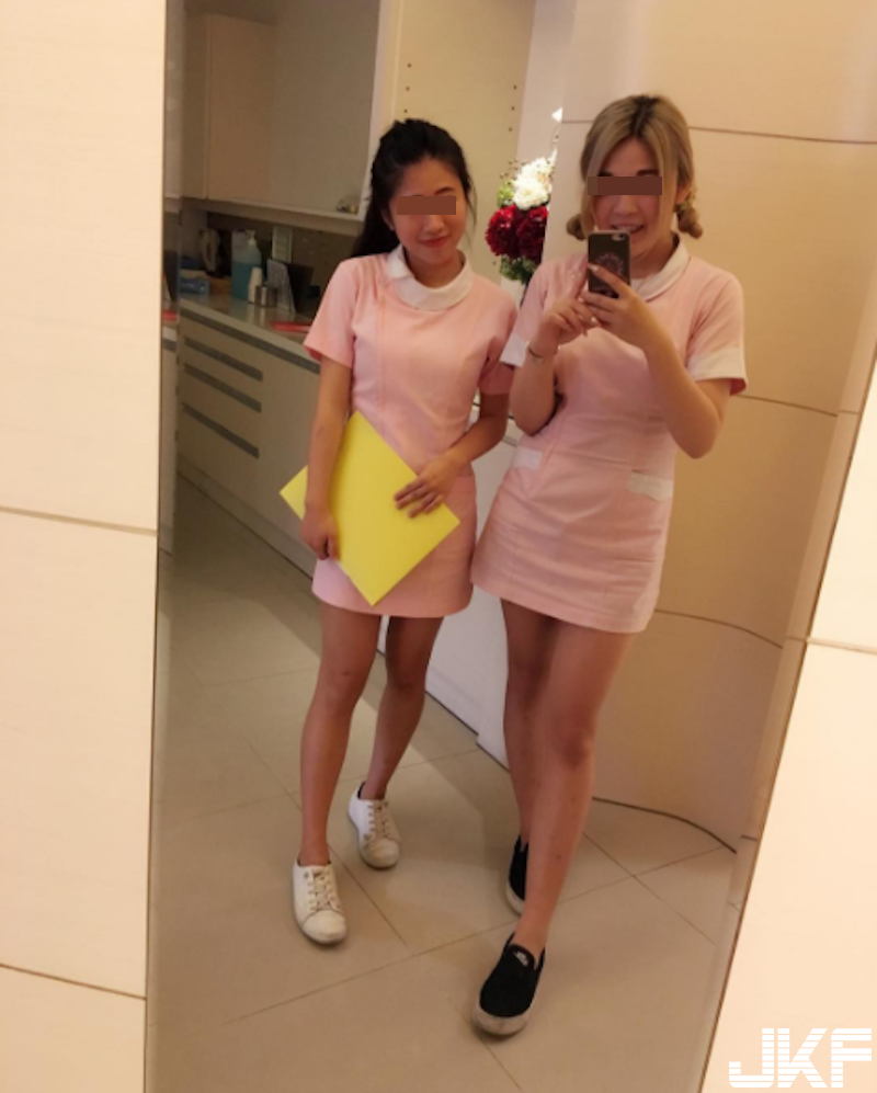 超狂！網友看牙醫驚見女助理「短裙露內褲」牙齒整個不痛了！女助理私底下上班超狂的