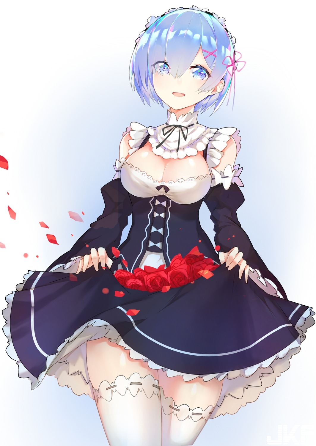 yande.re 387658 sample cleavage dress horz no_bra re_zero_kara_hajimeru_isekai_s.jpg