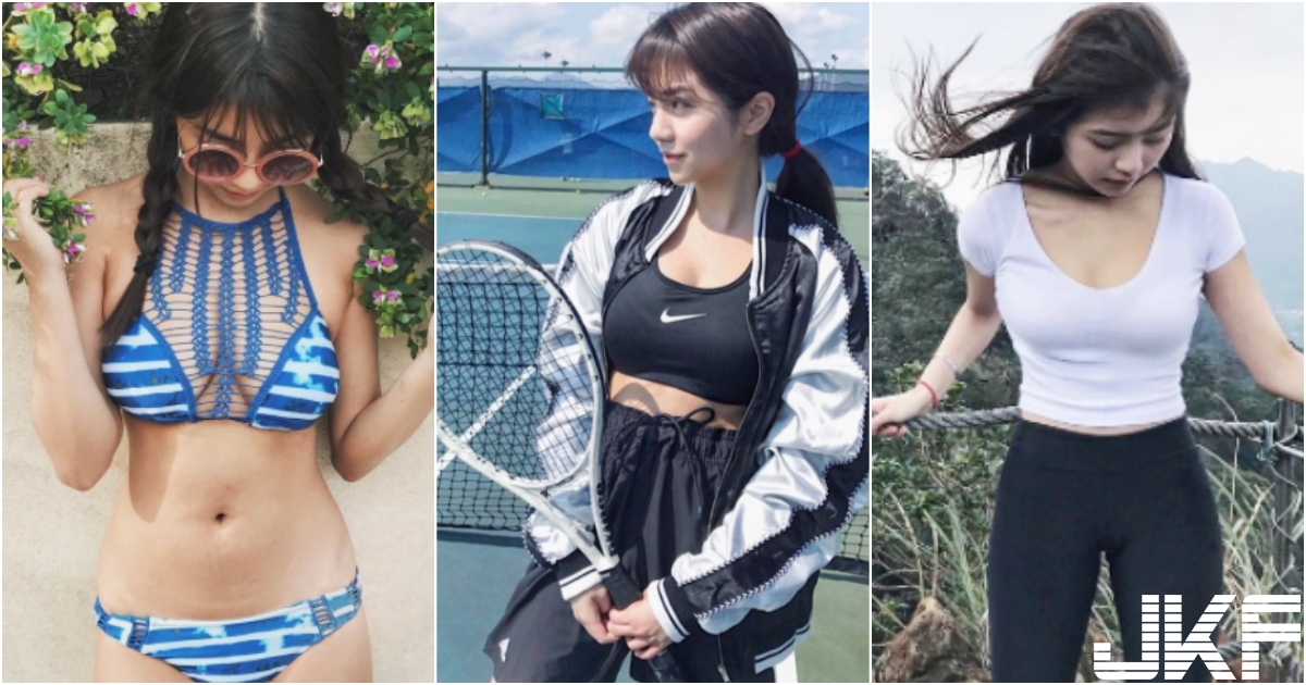 一起打球嗎！「爆乳網球正妹」笑容太甜美！身材「線條超邪惡」原來是世新妹子…【EV棋牌】-EV棋牌