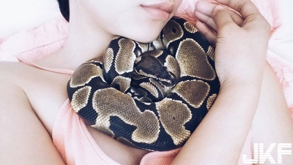 老師好兇！甜美小學老師有「奇特癖好」！喜歡「玩弄大蛇」好反差&#8230;