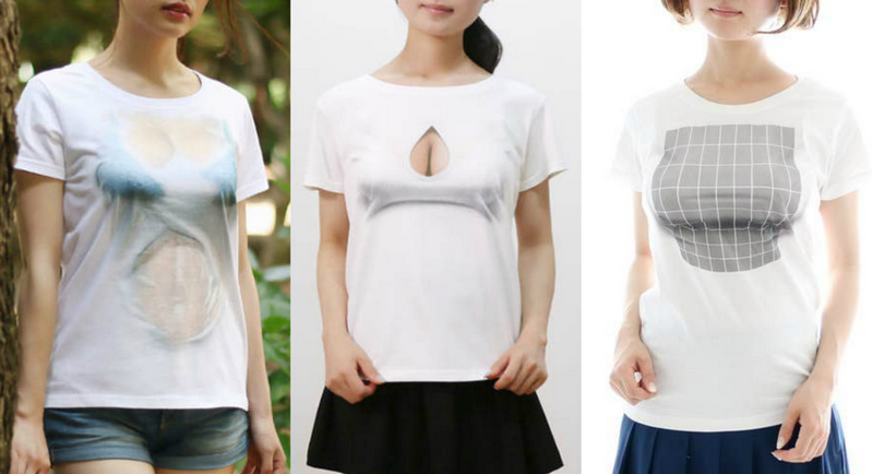 眼睛業障重阿！《錯覺T-Shirt》讓人妄想症大爆發…貧乳妹瞬間變得超誘人