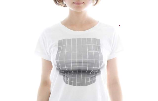 眼睛業障重阿！《錯覺T-Shirt》讓人妄想症大爆發…貧乳妹瞬間變得超誘人