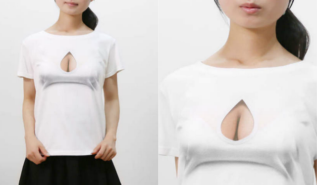 眼睛業障重阿！《錯覺T-Shirt》讓人妄想症大爆發…貧乳妹瞬間變得超誘人