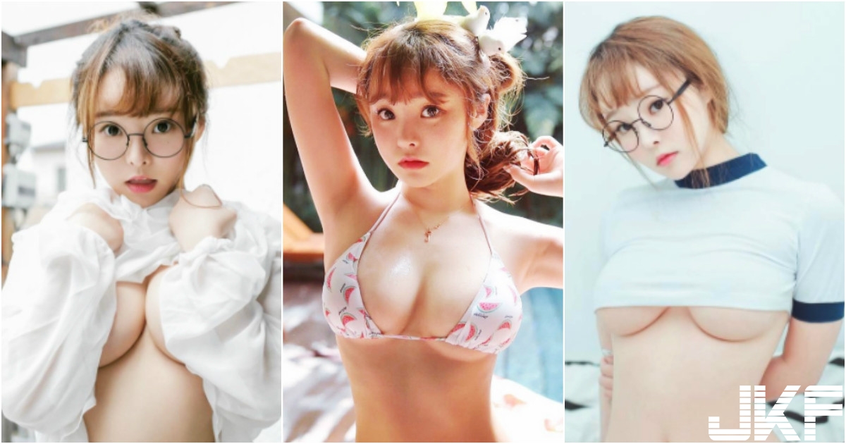 肚子都餓了！白皙正妹「童顏大包子」看起來太美味！鮮嫩美乳形狀「飽滿溢出」！