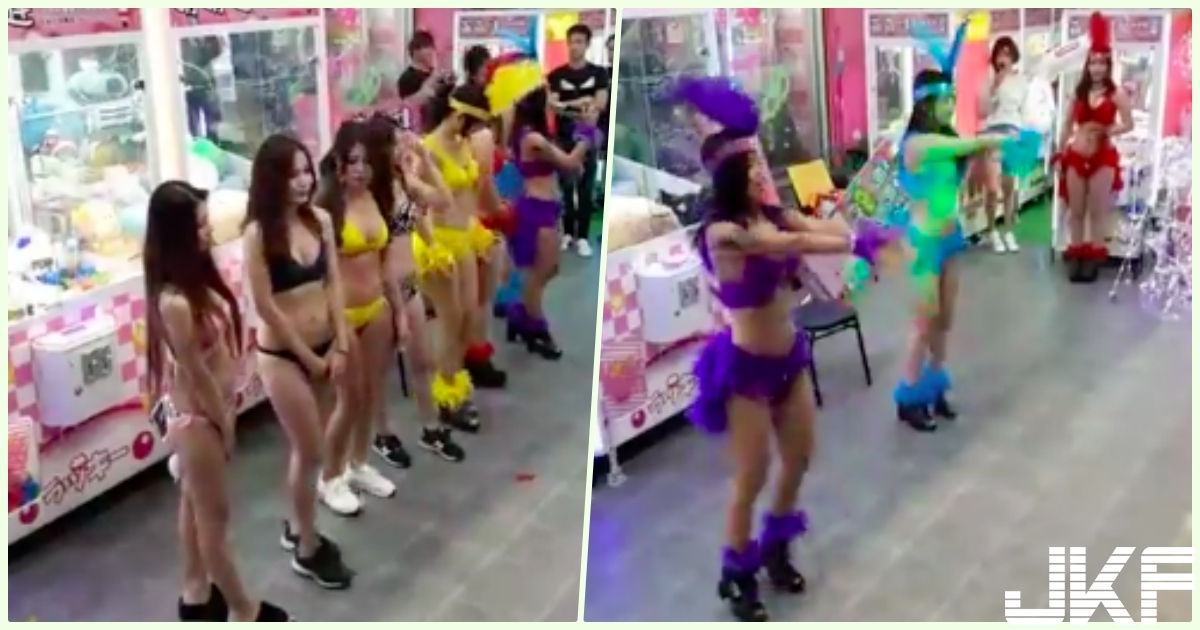 好狂！台灣夾娃娃機「爆乳女店員」排好好讓你夾！超神猛「服務畫面」讓客人好興奮啊…