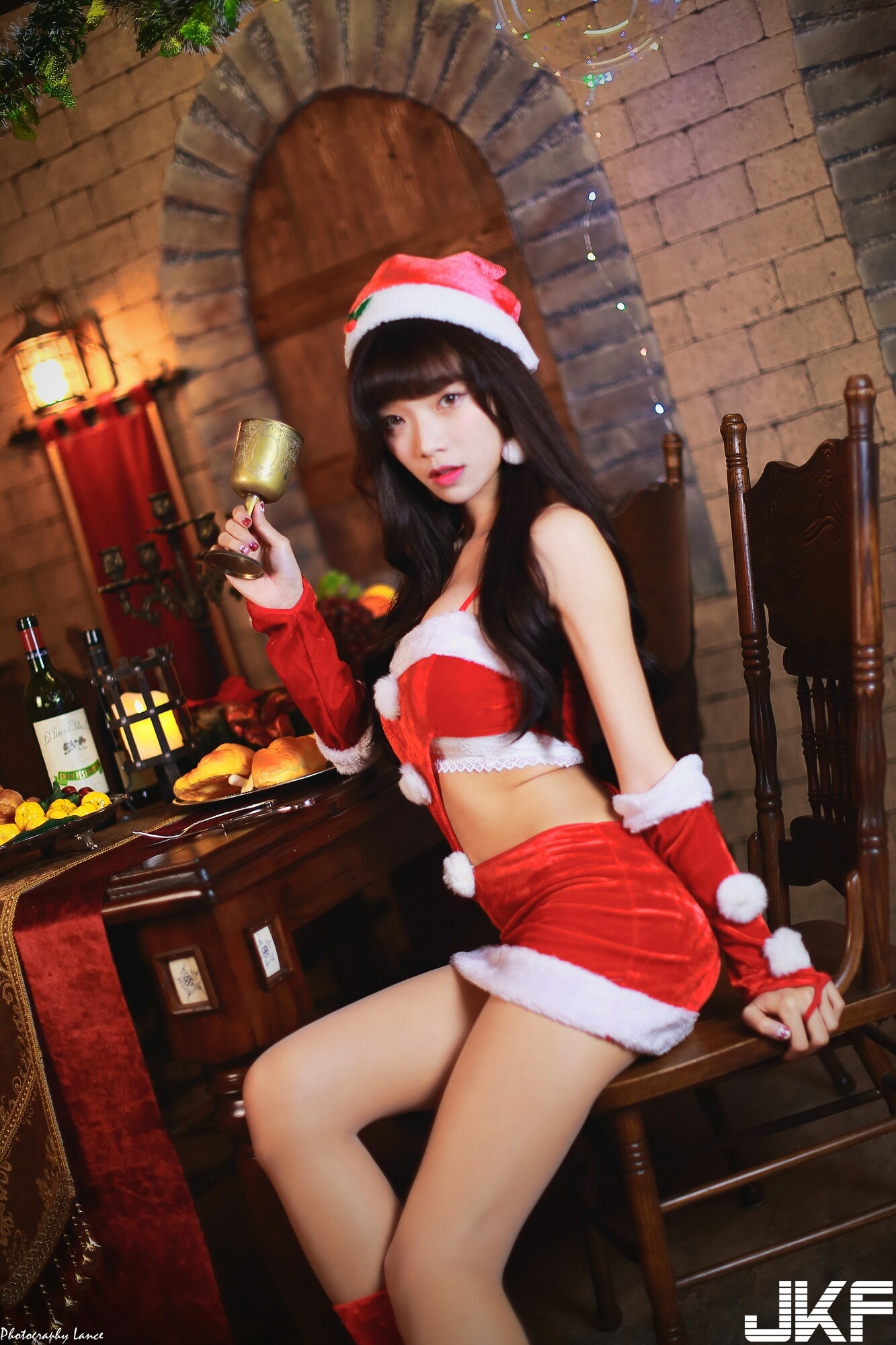 【Model寫真系列】2017聖誕女郎 Kitty 聖誕酒館【17P】 - 貼圖 - 絲襪美腿 -