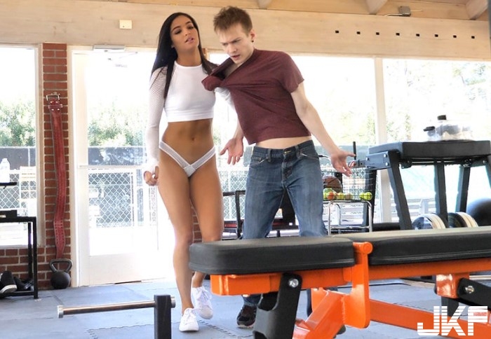 Outdoor licking gym spyfam