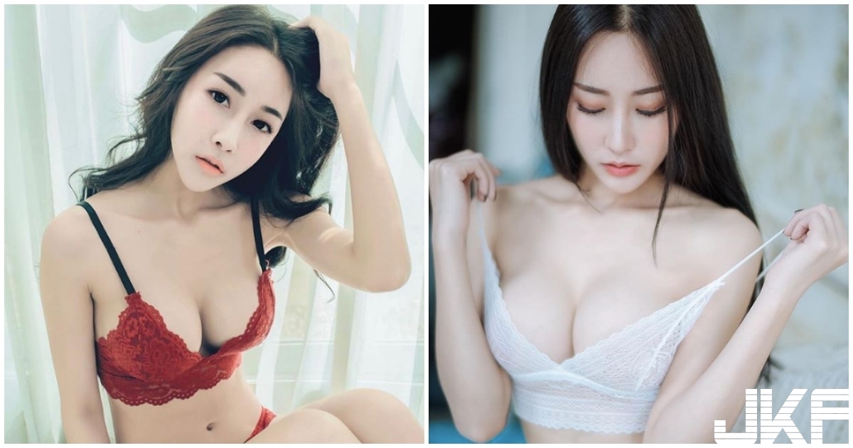 甜美嫩妹「雪白美乳」好窒息！肩帶一滑看起來太可口了！