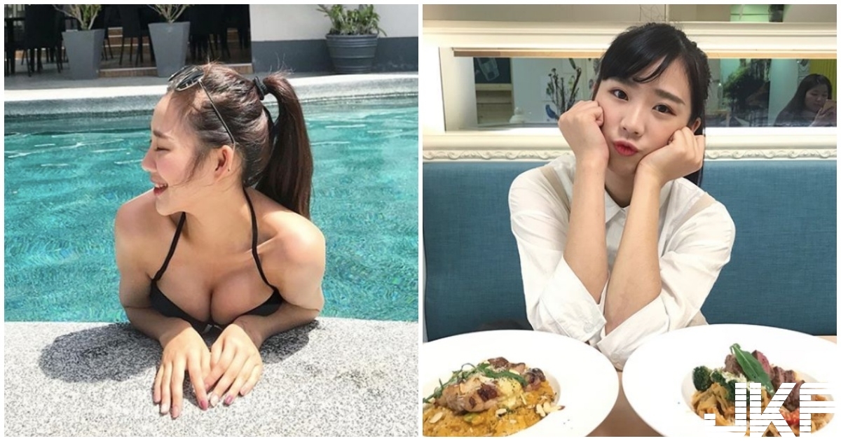 弘光科大超胸校花！泳池美乳照「事業線好深」，還有 106 公分美腿！