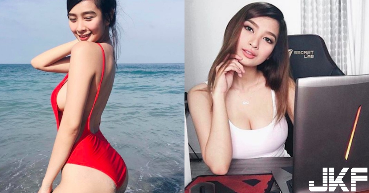 菲律賓「最正女實況主」比基尼好火辣！「水滴側乳」不聽使喚要掉出來啦！