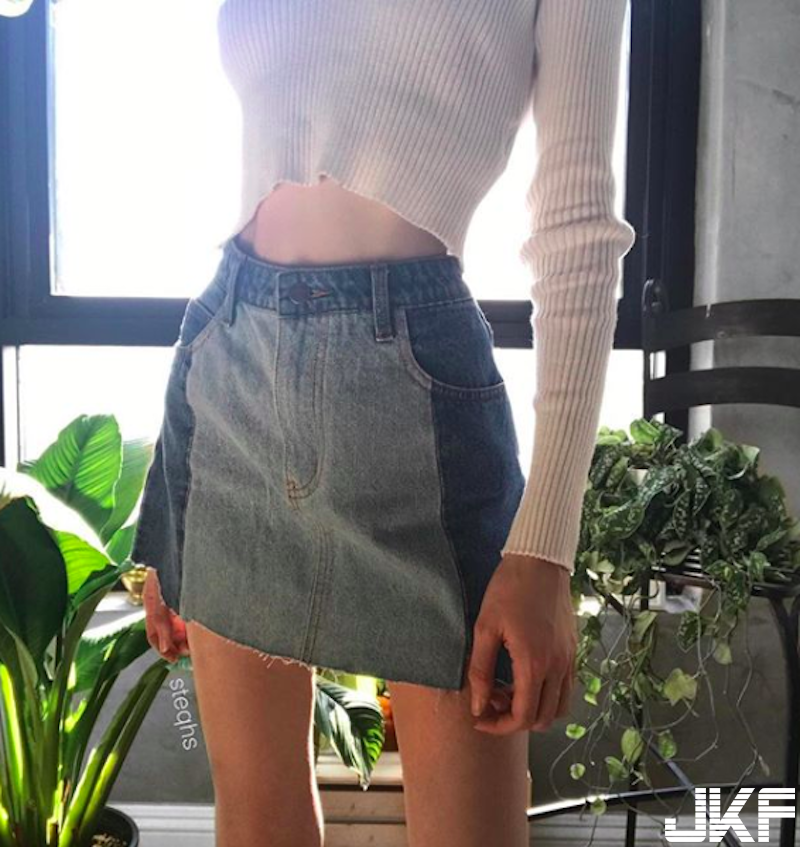 骨感正妹「美腿逼人」，超白嫩纖細長腿讓人忍不住想摸！