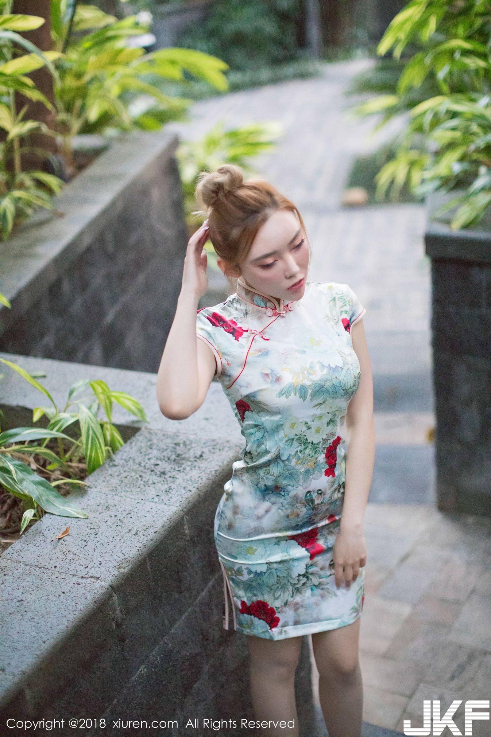 性感美模萌漢藥 旗袍連體肉絲系列 - 貼圖 - 清涼寫真 -