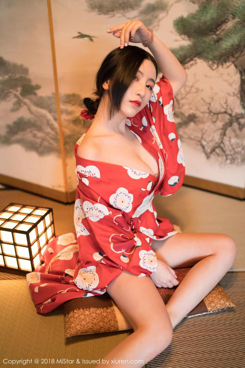 北海道也能SOD？「白嫩巨乳」妹子紅色和服超色氣 兩顆奶球直接往桌上擺