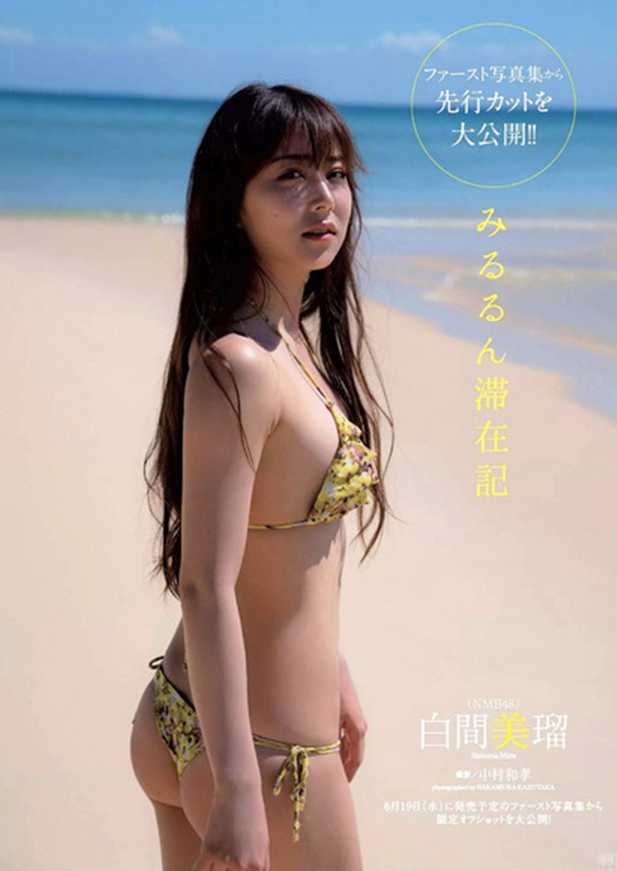 NMB48白間美瑠「透視男友風襯衫」中空大失守　超深「八字乳線」色氣程度破表
