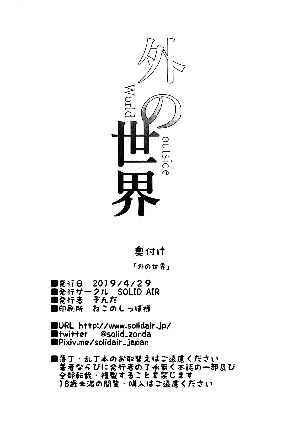 Soto No Sekai Wa Kikende Ippai
