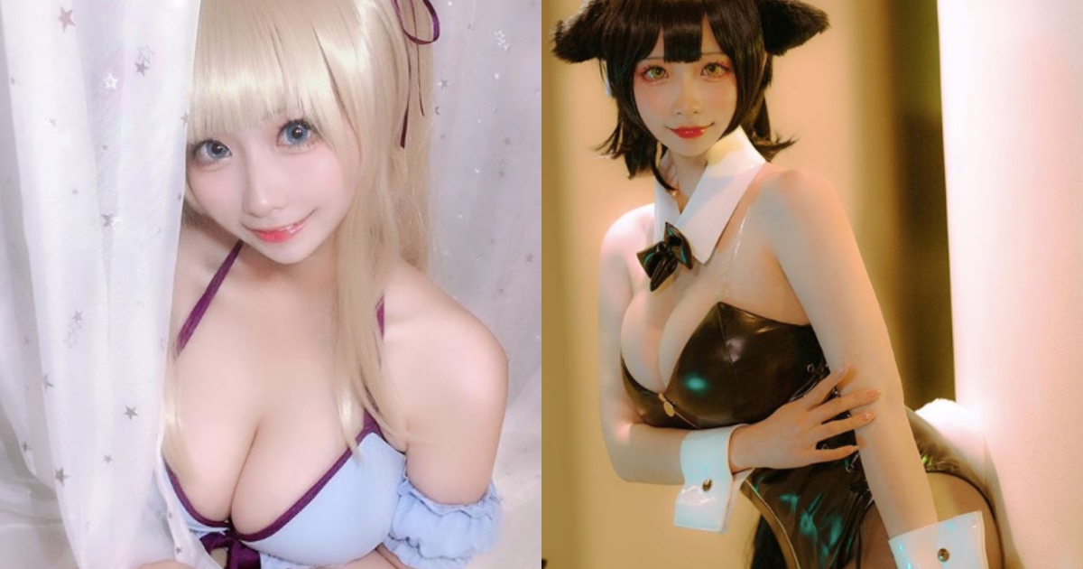 張張「爆乳」驚喜！美國華裔「巨乳coser」萬變不離其宗，每個造型都要有奶！