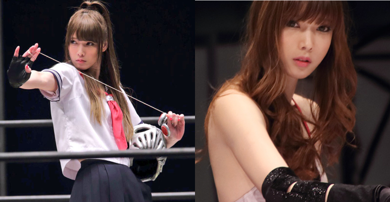 正妹選手赤井沙希被封「摔角界林志玲」　網友：想跟她床上摔角！