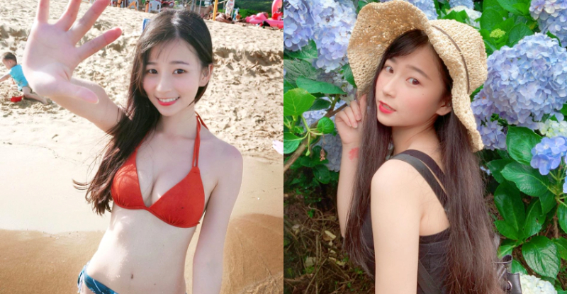 萌甜正妹「陳 Q 妹」大眼甜笑征服男粉只需三秒，俏麗臉下的姣好美體更讓人小鹿亂撞！