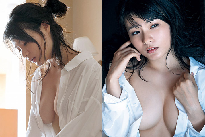2019年1月2日【寫真】星名美津紀襯衫中門大開H杯側乳全露寒冷新年讓你熱血沸騰 (32P) - 亞洲美女 -