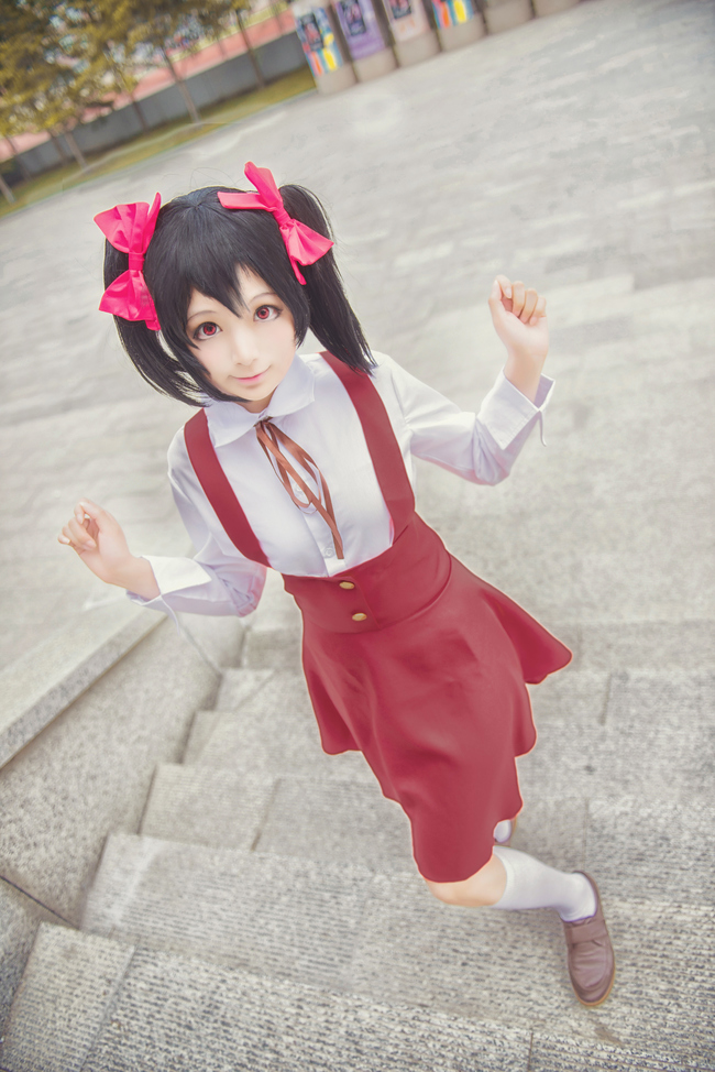 LoveLive! 矢澤妮可 初始SR紅裙Ver. Cosplay - COSPLAY -