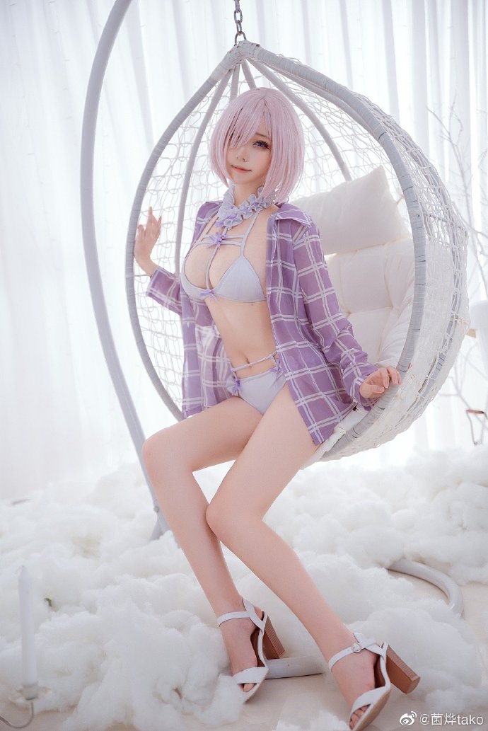 Fate/GrandOrder 瑪修同人泳裝 - COSPLAY -