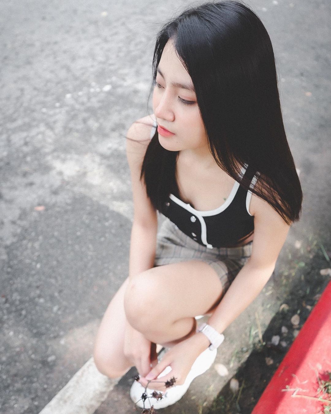 逆天美腿不藏私 天然美顏泰國妹讓網友看呆 - 亞洲美女 -