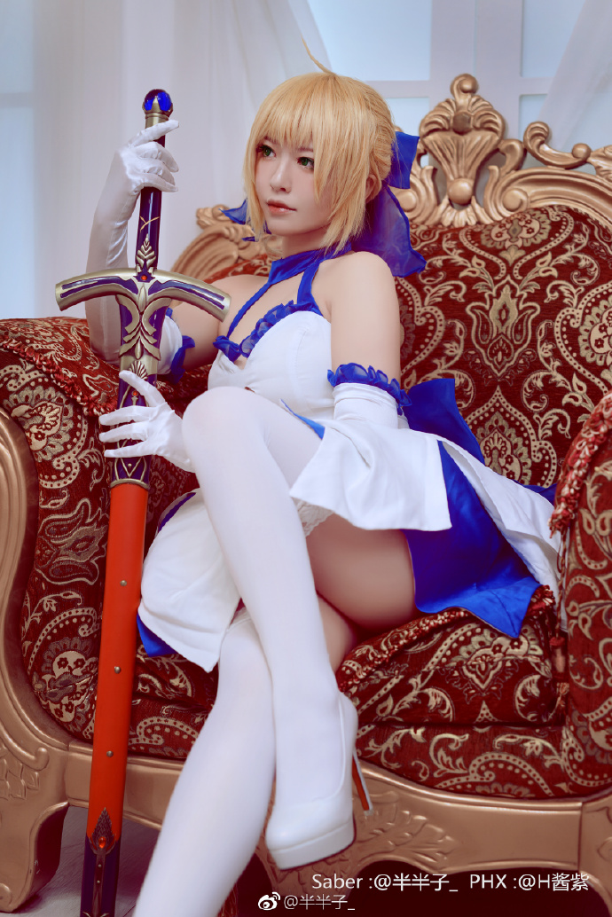 《Fate》Saber藍百合cosplay  @半半子_ - COSPLAY -