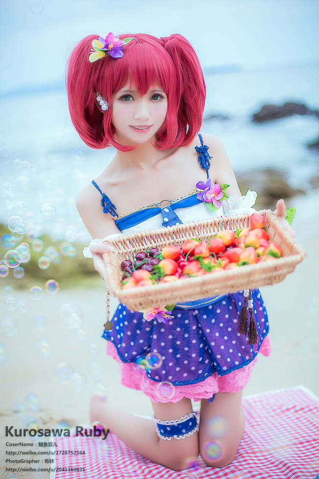 鳗魚霏兒《LoveLive!Sunshine!!》黑澤露比-水著覺醒 - COSPLAY -