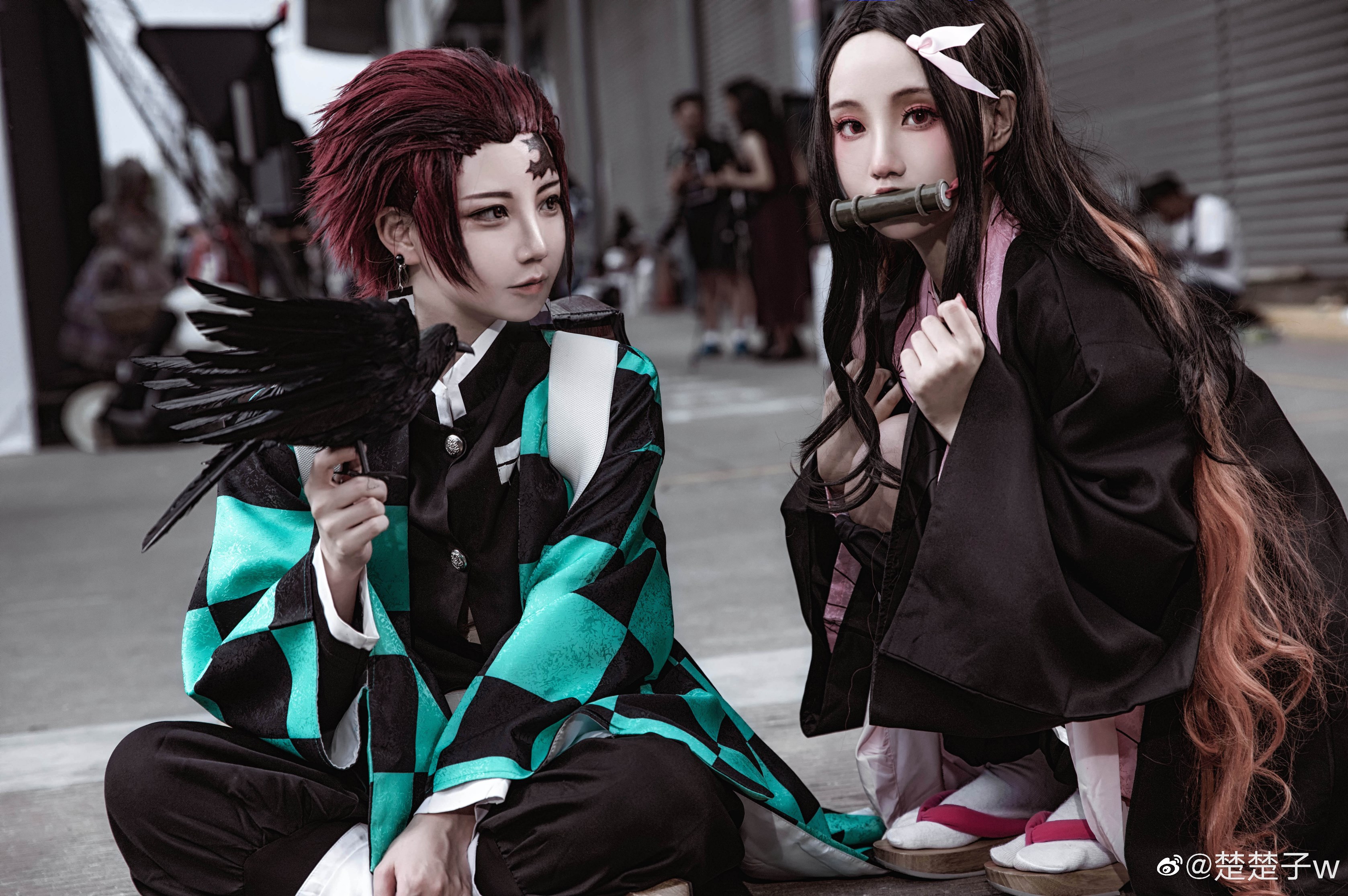 鬼滅之刃 竈門炭治郎 竈門祢豆子 cos場照 - COSPLAY -