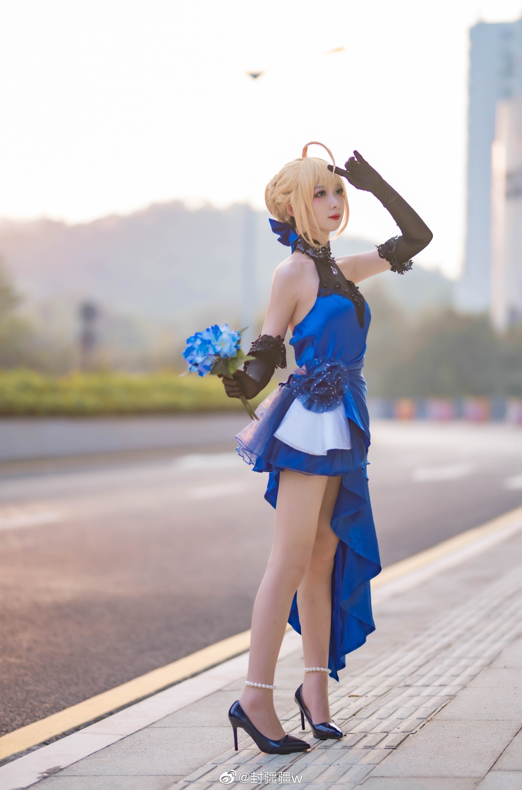 FGO  阿爾托莉雅·潘德拉貢 saber藍禮服  @封疆疆w - COSPLAY -