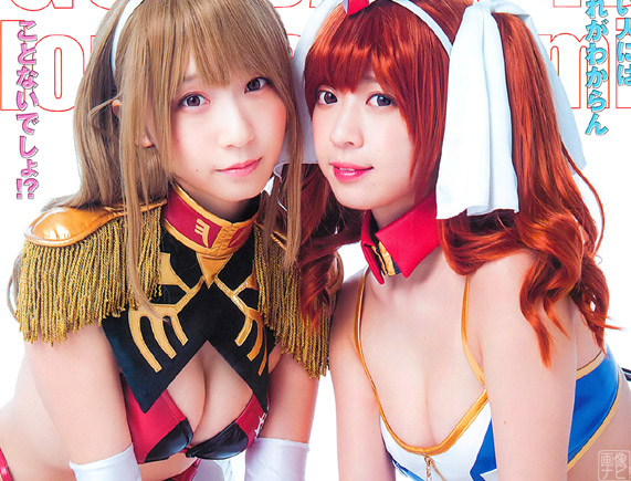 伊織もえ×Yami 美巨乳コスプレイヤー2人のガンダムコラボグラビア - COSPLAY -