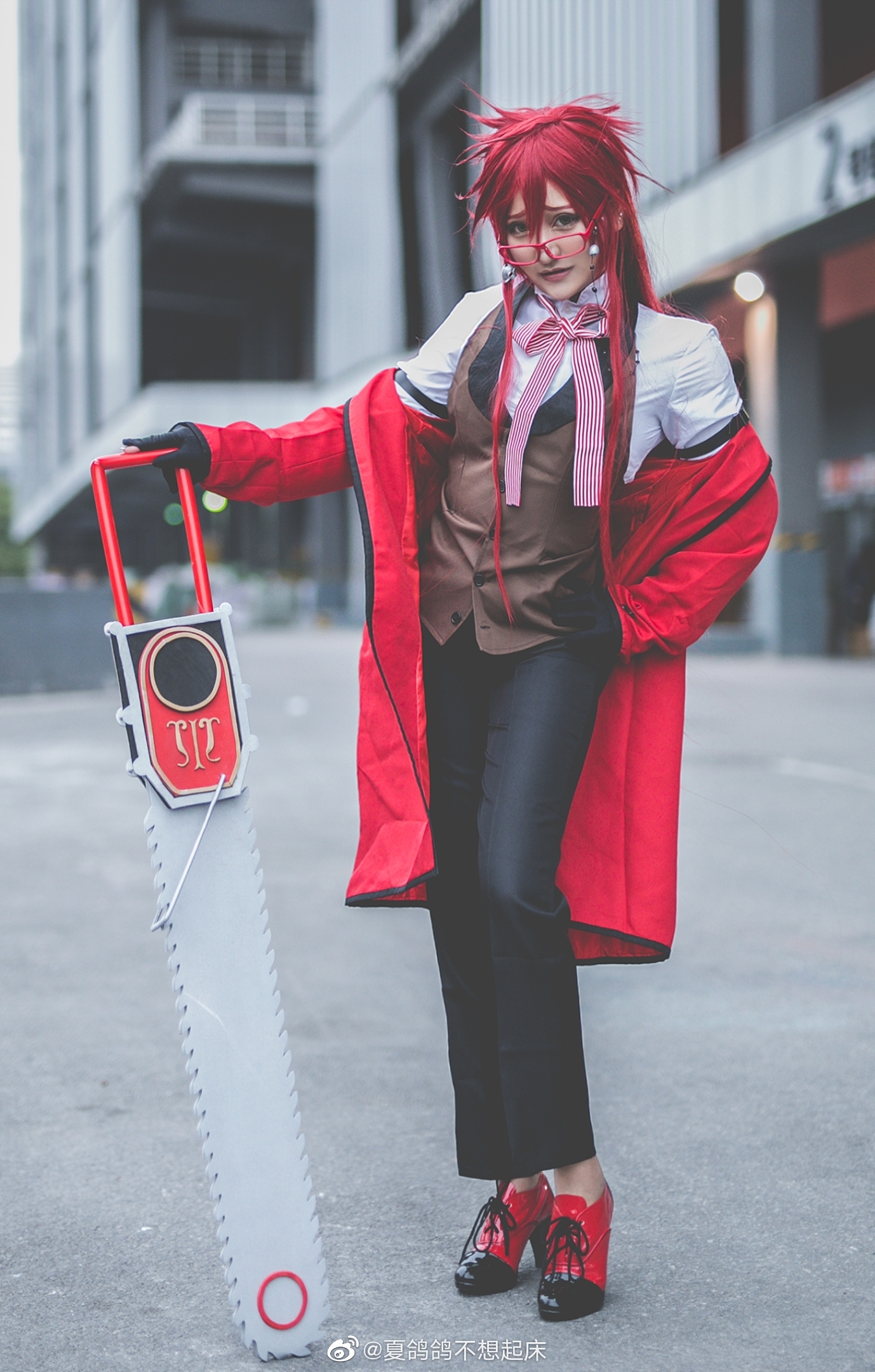 黑執事  格雷爾  @夏鴿鴿不想起床  (初物語動漫展) - COSPLAY -