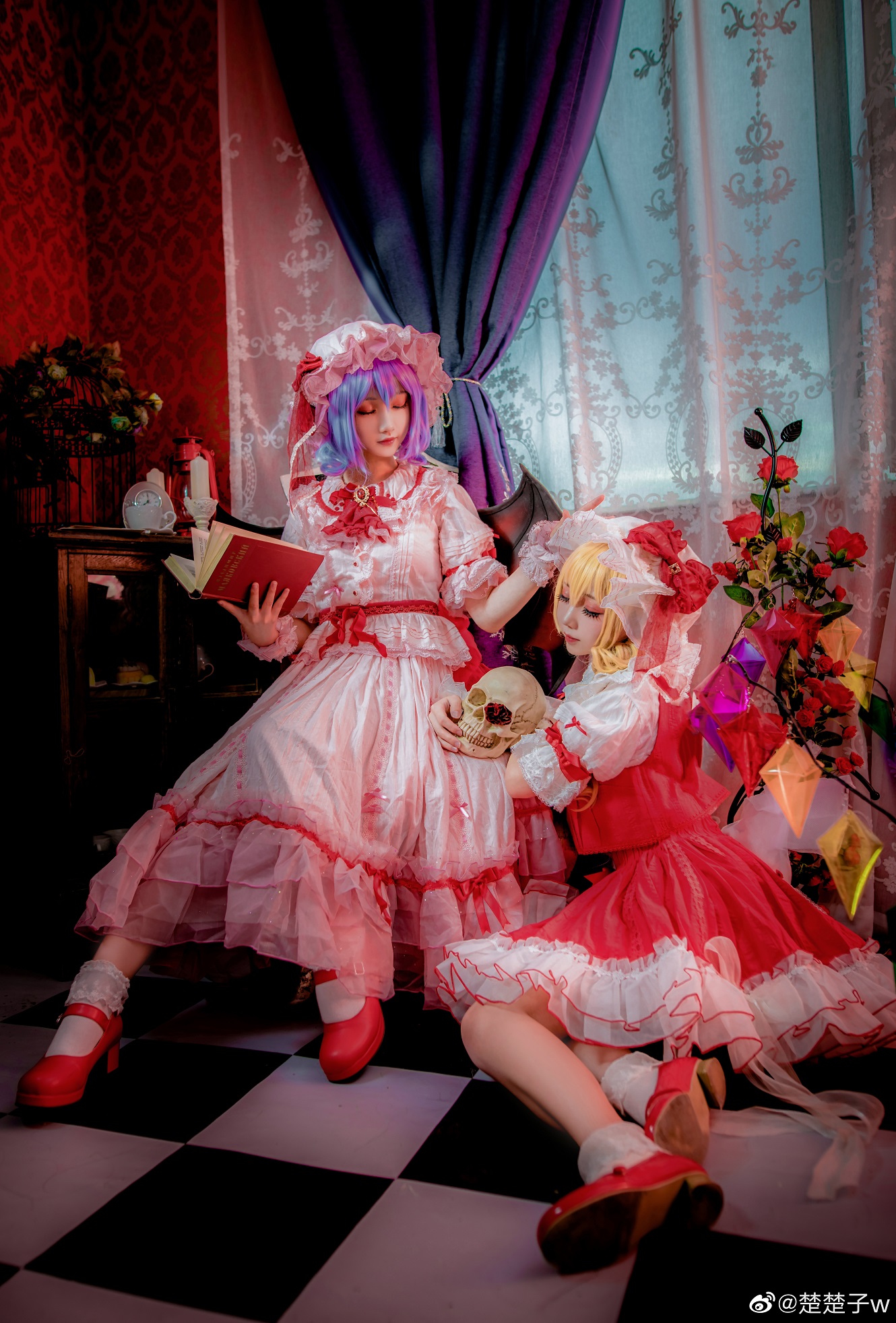 東方project  蕾米莉亞·斯卡雷特@鶴祈W、芙蘭朵露·斯卡蕾特@楚楚子w - COSPLAY -