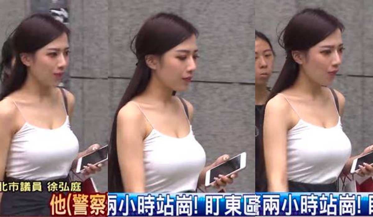 台灣正妹小背心趕返工 被新聞報導影低網上瘋傳 - 美女圖 -