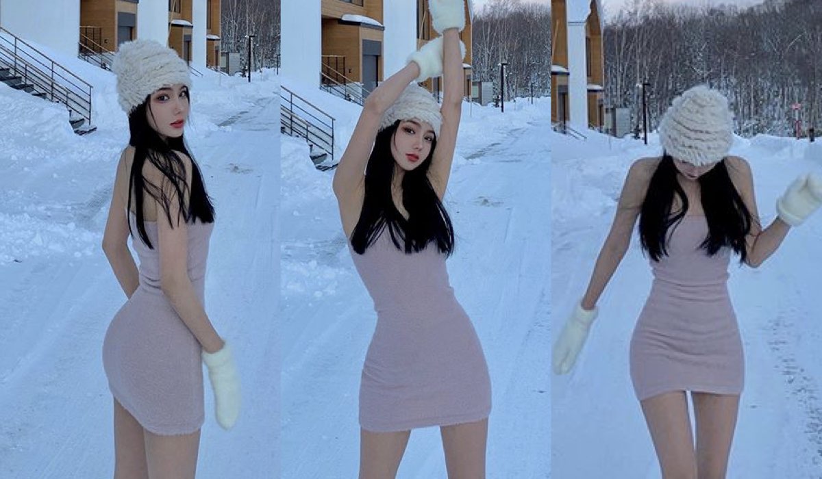 美女主播豆豆醬無懼寒冬 著住摟HI裙雪中跳舞 - 美女圖 -