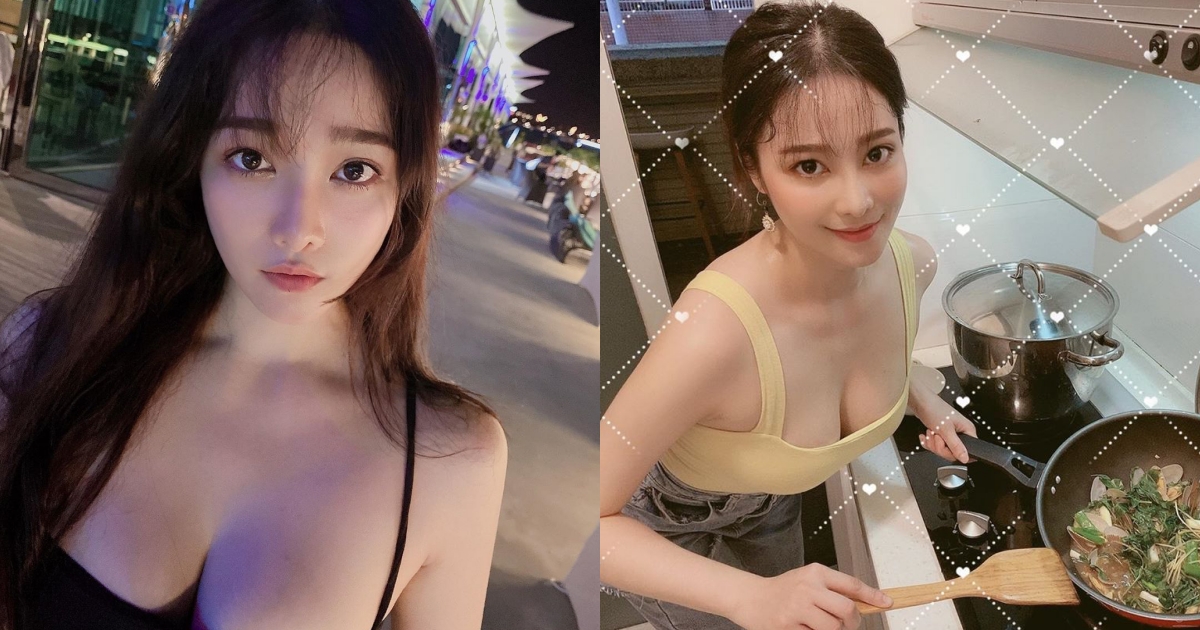 性感小廚娘「梓薰」低胸爆乳裝美味大加分 - 美女圖 -