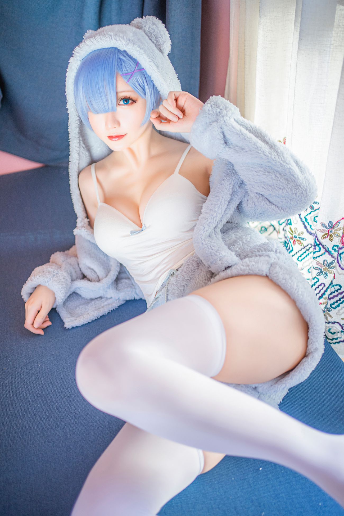 星之遲遲 蕾姆貓娘睡衣 - COSPLAY -