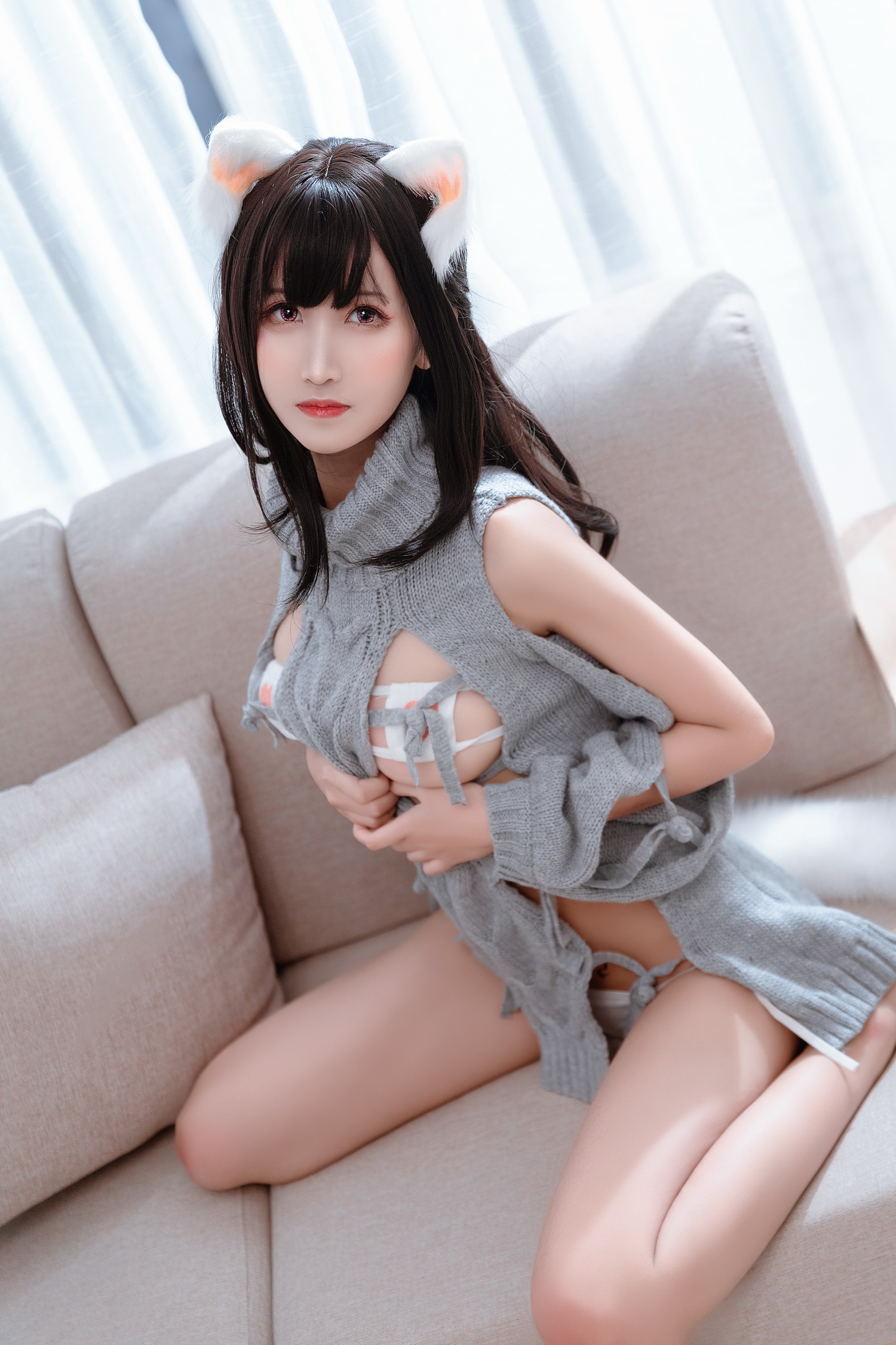三度 69 NO.043 露背毛衣 [27P] - 貼圖 - 絲襪美腿 -