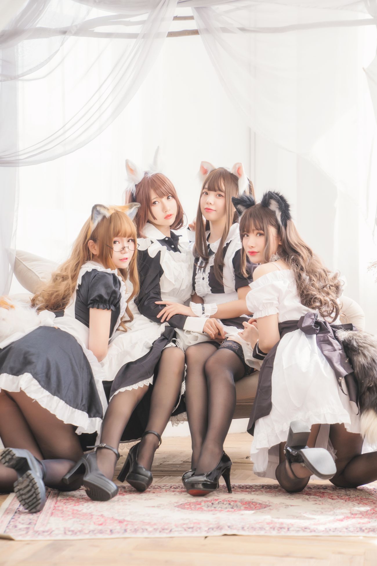 Yoko宅夏&小野妹子w 四人彼女 - COSPLAY -