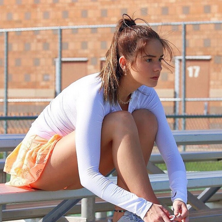 網球界「艾瑪華森」15歲初長成！仙女打球逆天大長腿 整個網壇轟動~Makenzie Raine 歐美美女