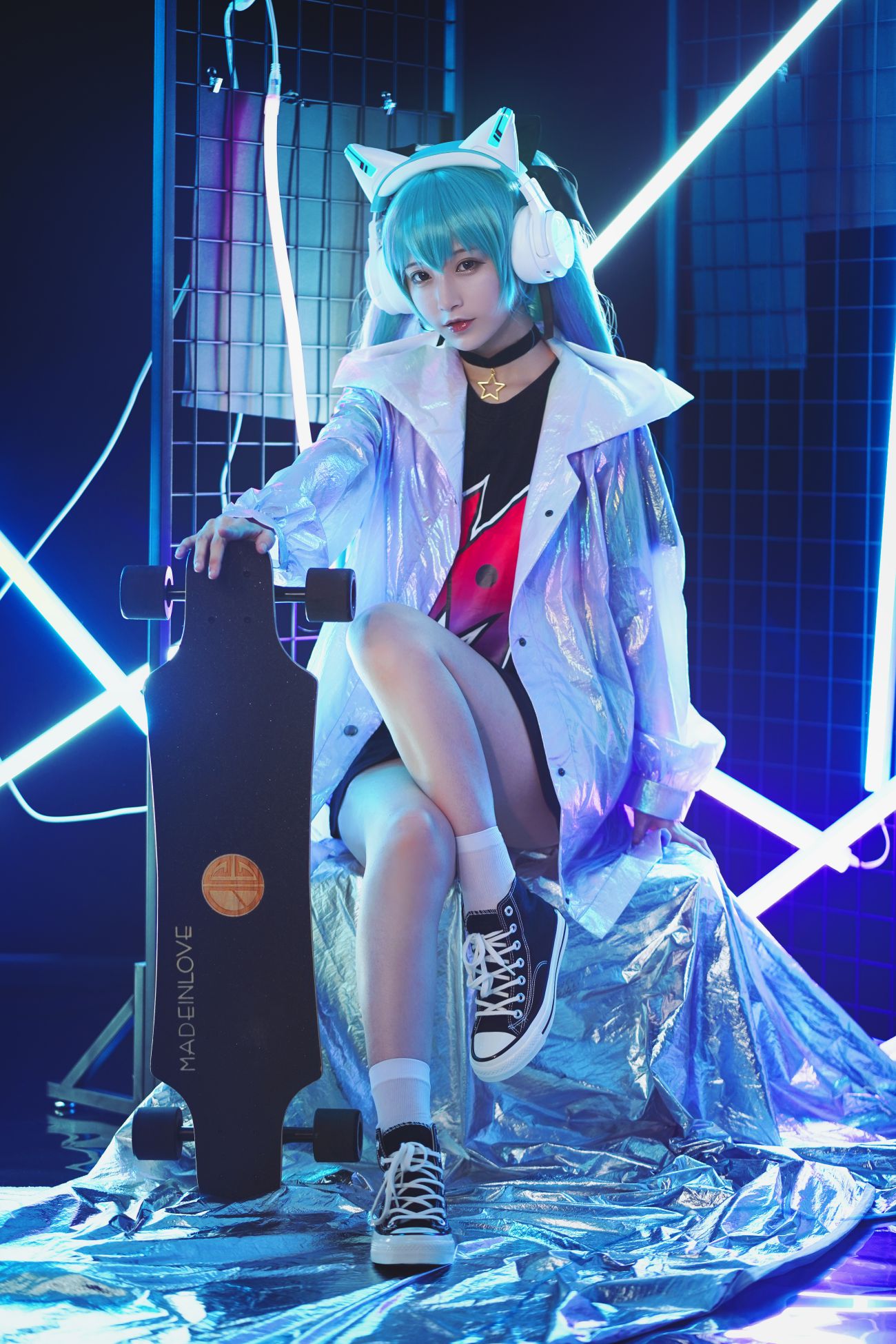鐵板燒鬼舞w 妖舞耳機miku - COSPLAY -